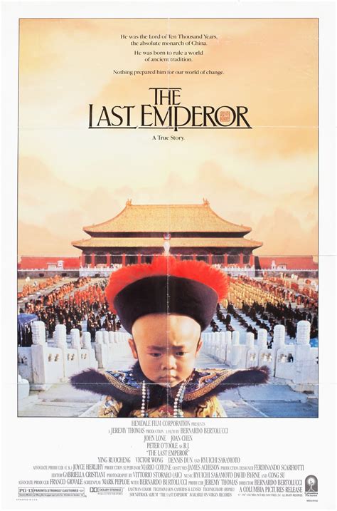 The Last Emperor Original 1988 U.S. One Sheet Movie Poster ...