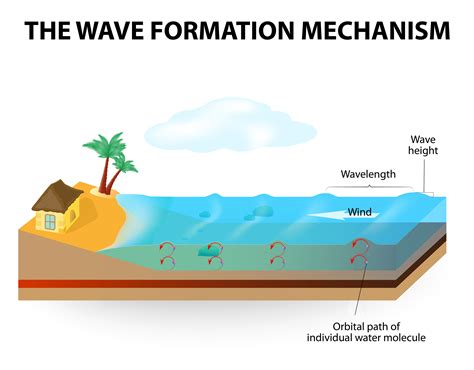 Differences of wind and surge waves and their influence on surfing