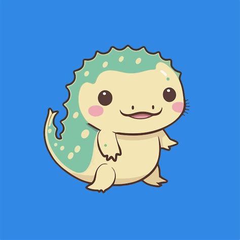 Premium Vector | Mascot for axolotl an aquatic animal a small sea creature with a flat cartoon ...