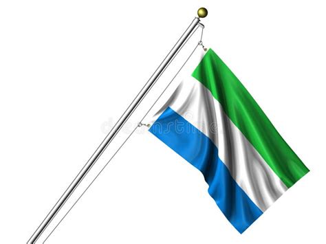 Isolated Sierra Leonean Flag Stock Illustration - Illustration of ...