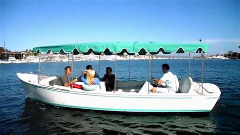 Duffy Electric Boat Rentals in Newport Beach Harbor - YouTube