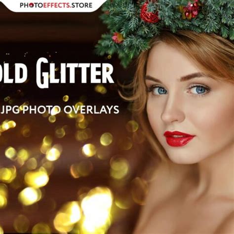 Digital gold overlay, Photoshop overlay, Glitter overlay, Magic photo ...