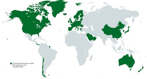 The distribution of global GDP - Vivid Maps