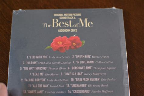 The Best of Me Soundtrack Limited Edition Zinepak (2CD) Lady Antebellum et NEW 810290020455 | eBay