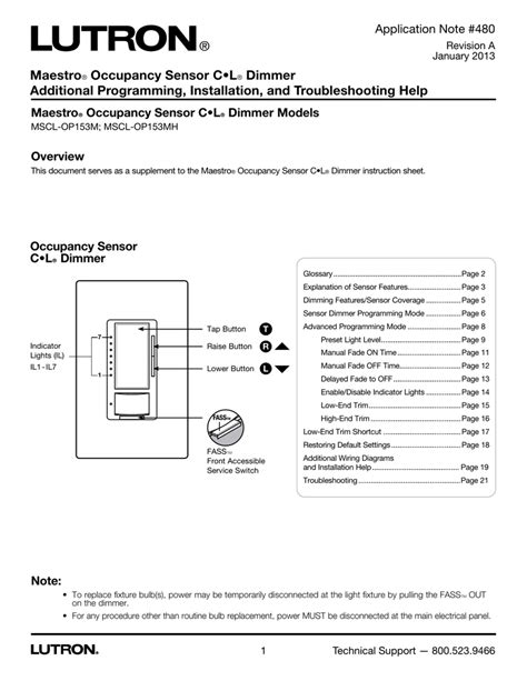 Lutron Maestro Motion Sensor Switch Wiring Diagram - Wiring Diagram and Schematic Role