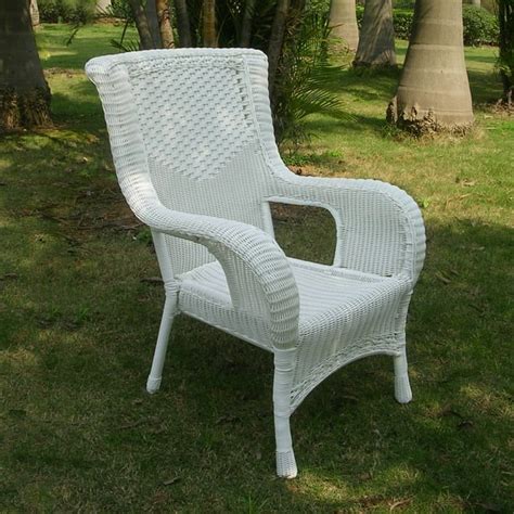 Resin Wicker/Aluminum Dining Chair - White - Walmart.com - Walmart.com