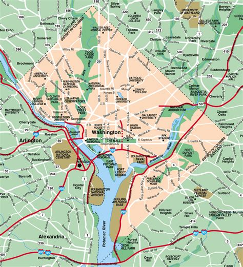 Washington DC Map and Travel Guide - Maps of Washington, DC ...