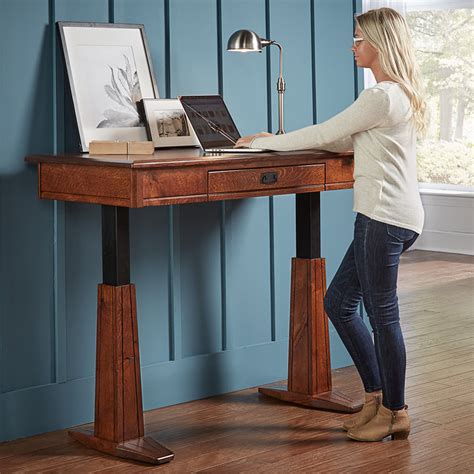 Grant Amish Electric Standing Desk - Handcrafted | Cabinfield