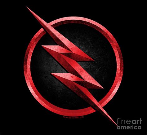 The Flash Dc Reverse Flash Logo Digital Art by Edith Braim - Pixels