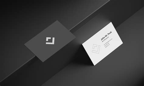 Premium PSD | Business card and logo mockup