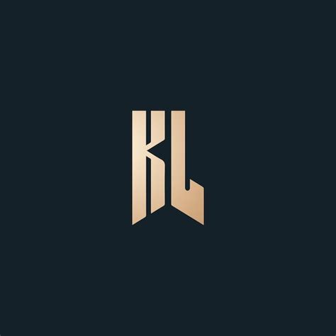 Premium Vector | Kl initial letter logo design vector image