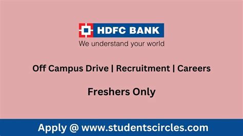 HDFC Bank Careers 2023 | Fresher | Direct Link