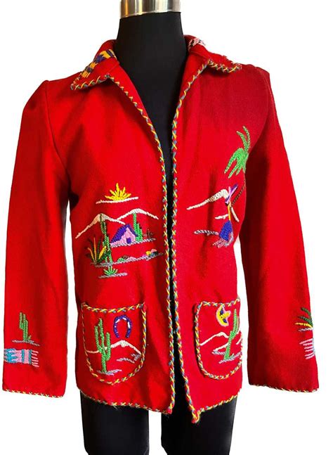 40s / 50s Mexican Hand Embroidered Jacket - Gem