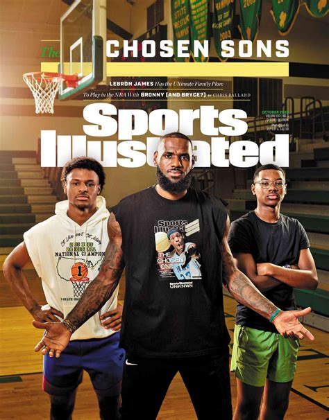 LeBron James Stars on 'Sports Illustrated' Cover with Sons Bryce and Bronny