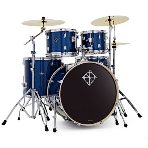 Dixon Drums Spark 5 Piece Drum Kit With Cymbals – Ocean Blue Spark ...