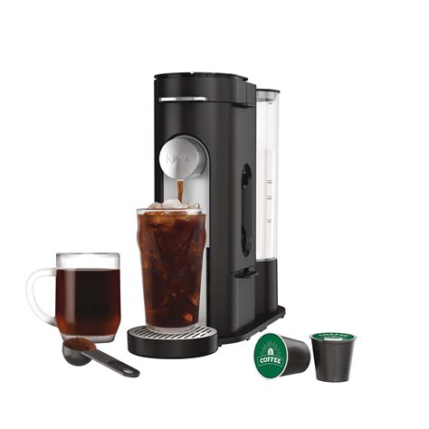 Ninja® Single Serve Dual Brew Coffee Maker, Brews Grounds & Pods, Black ...