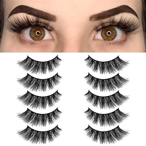 Amazon.com: Lashes Natural Look Fake Eyelashes - Bepholan False Eyelashes 3D Super Fluffy False ...