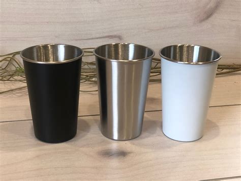 Custom Laser Engraved Cups Personalized Stainless Steel Pint | Etsy | Custom tumblers ...