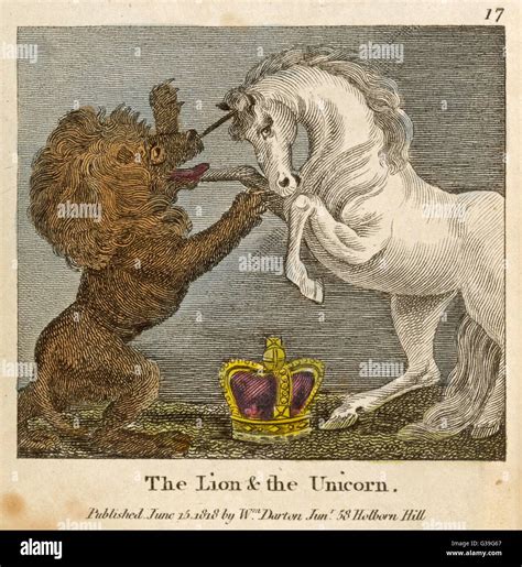 The lion and the unicorn Were fighting for the crown; The lion beat the unicorn All round about ...