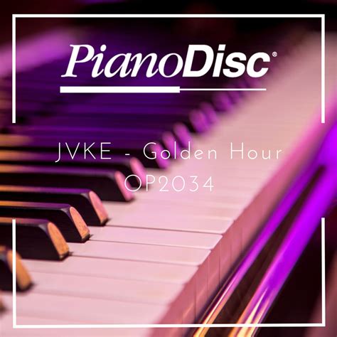 JVKE - Golden Hour – PianoDisc Music Store