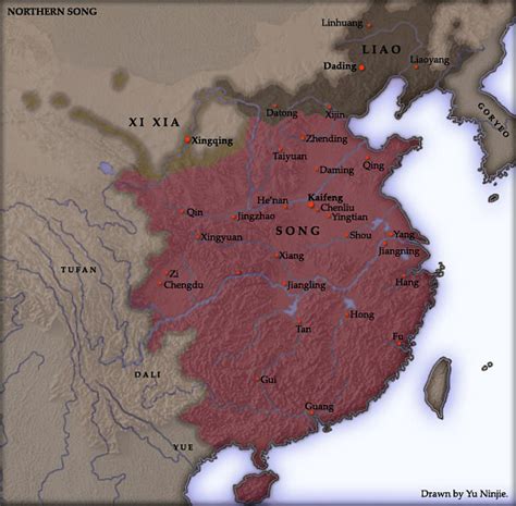 Northern Song Dynasty Map (Illustration) - World History Encyclopedia