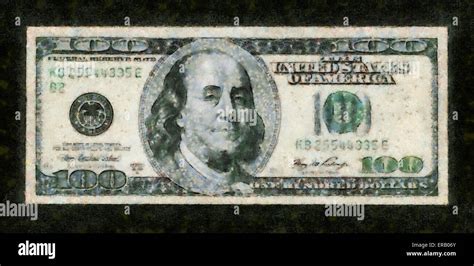 Illustrations Banknote 100 dollar USA,Currency,Benjamin Franklin Stock Photo - Alamy