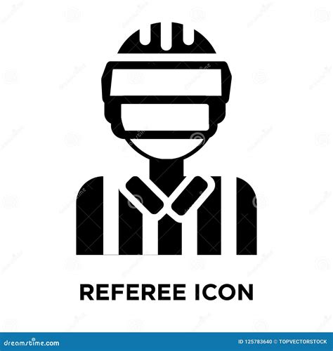 Referee Icon Vector Isolated on White Background, Logo Concept O Stock ...