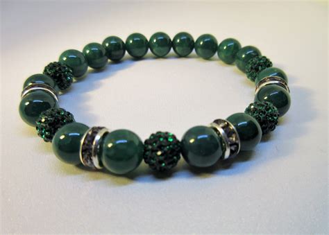 Green Agate Bracelet | Agate bracelet, Gemstone bracelets, Green agate