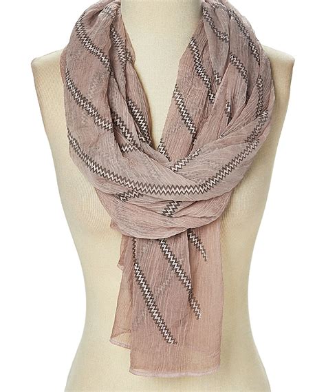 Pink Scarfs for Women Winter Summer Fashion Zigzag Scarves Lightweight Evening Party Scarf Neck ...