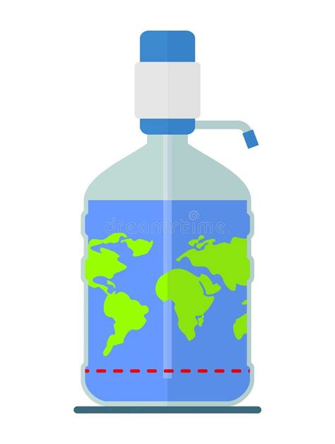 World Reserves of Drinking Water on the Planet Earth Stock Vector ...