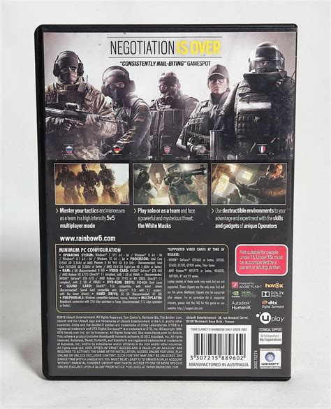 TOM CLANCY'S RAINBOW SIX SIEGE - PC | UBISOFT ACTIVATION KEY USED | eBay