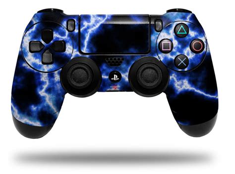 Vinyl Skin Wrap for Sony PS4 Dualshock Controller Electrify Blue ...