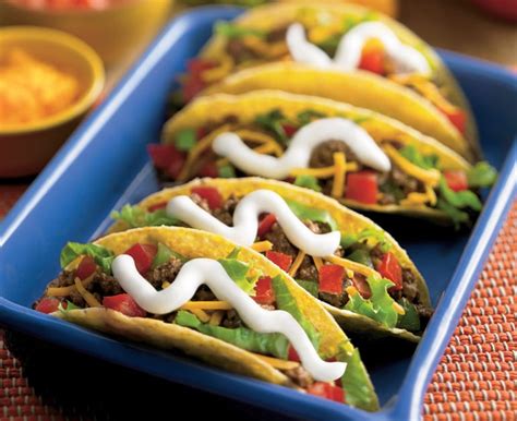 Beef Tacos - Daisy Brand - Sour Cream & Cottage Cheese