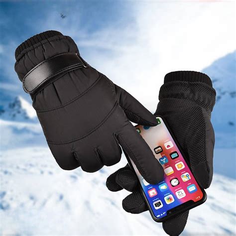 Warm Quick-Dry Winter Fleece-Lined Touch ScreenOutdoor Sports Gloves ...