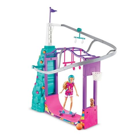 Barbie Team Stacie Extreme Adventure Sports Playset & Gymnastics ...