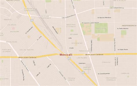 Map of Mexicali