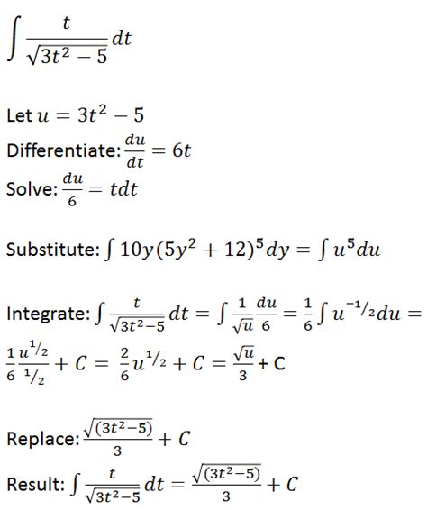 U Substitution: Examples & Concept - Video & Lesson Transcript | Study.com