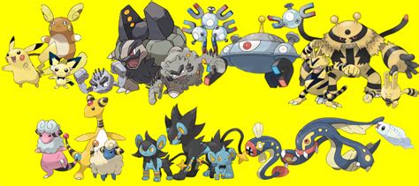 Pokemon: 3-Stage Families - Electric Types by quintonshark8713 on ...