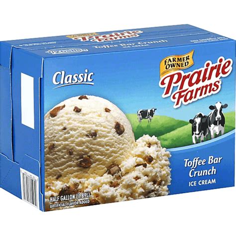 Prairie Farms Ice Cream, Toffee Bar Crunch | Candy | Edwards Food Giant