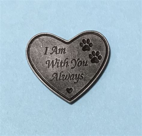 Paw Prints on My Heart Poem & Pocket Token Pet Sympathy Gift - Etsy