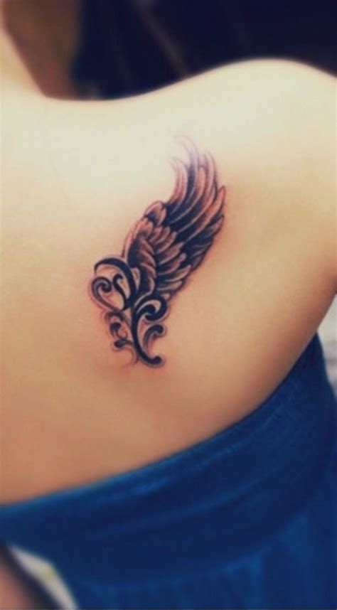 Simple Angel Tattoos For Women