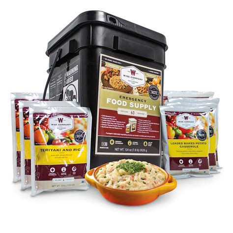 Wise Foods Entree Only Grab & Go Emergency Food Supply, 60 Servings ...