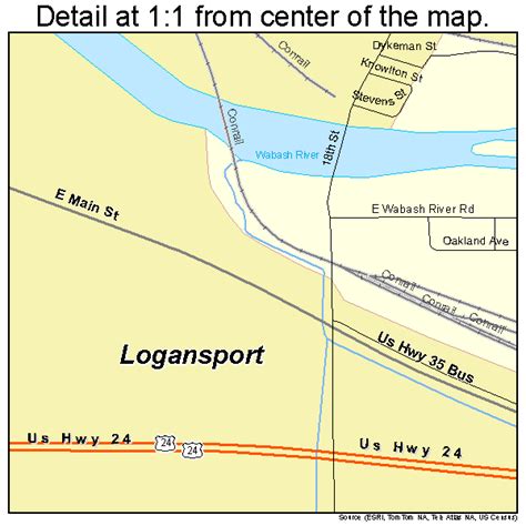 Logansport Indiana Street Map 1844658