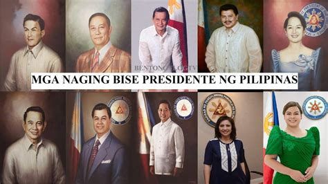 LIST OF VICE PRESIDENTS OF THE PHILIPPINES | LUPANG HINIRANG🇵🇭 (Latest Update) - YouTube