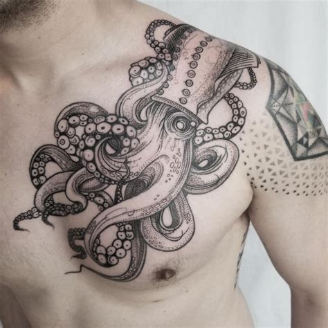 My giant squid done by Kelsey Moore at Awaken Tattoo in Chicago, IL : tattoos