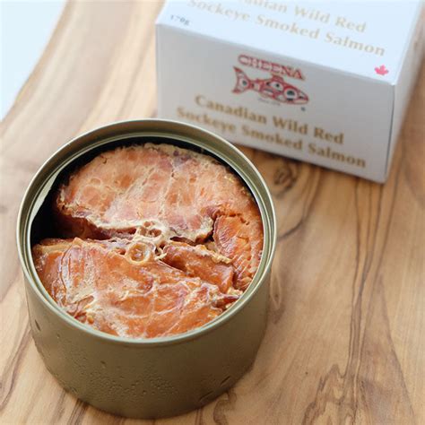 Canned Smoked Sockeye Salmon 170g – Cheena Shop