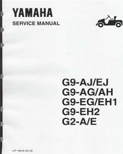 Yamaha G2-E Golf Cart Service Repair Manual Download