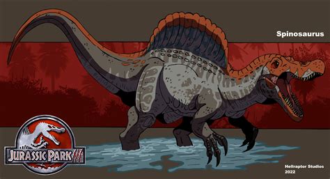 Jurassic Park 3: Spinosaurus (new art!!) by hyrvinson on DeviantArt