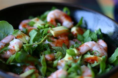 Prawn avocado rocket salad | Ten More Bites