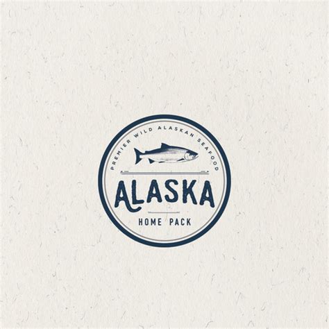 Create a premier wild Alaska seafood logo for a seafood subscription ...